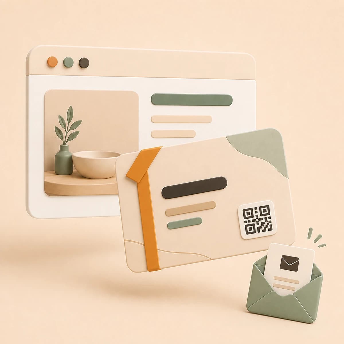 Gutschein mit QR-Code neben der Verkaufsseite von MomentPass